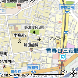 福岡県北九州市小倉北区昭和町9-7周辺の地図