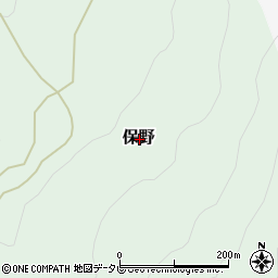 愛媛県西条市保野周辺の地図