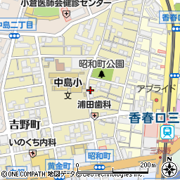 福岡県北九州市小倉北区昭和町9-26周辺の地図