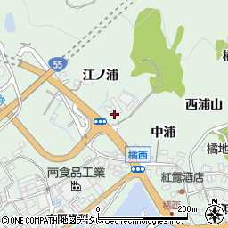 徳島県阿南市橘町江ノ浦5周辺の地図