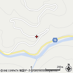 徳島県勝浦郡上勝町旭福本周辺の地図