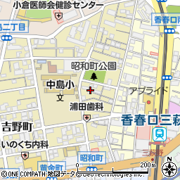 福岡県北九州市小倉北区昭和町9-4周辺の地図