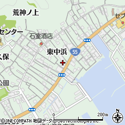 徳島県阿南市橘町東中浜84-37周辺の地図