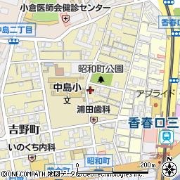 福岡県北九州市小倉北区昭和町9-28周辺の地図