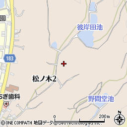 愛媛県松山市松ノ木周辺の地図