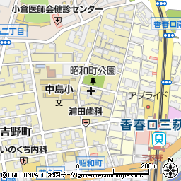 福岡県北九州市小倉北区昭和町9-3周辺の地図