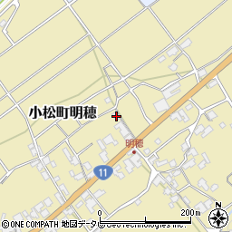 愛媛県西条市小松町明穂甲-352周辺の地図