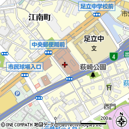 北九州中央郵便局貯金サービス周辺の地図