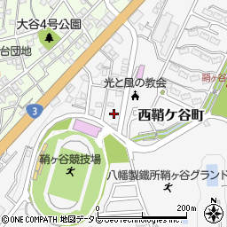 福岡県北九州市戸畑区西鞘ケ谷町12周辺の地図