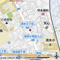 松尾ガス風呂センター周辺の地図