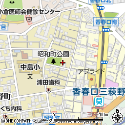 福岡県北九州市小倉北区昭和町8-12周辺の地図