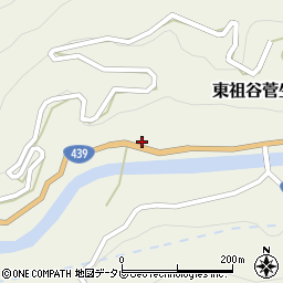 徳島県三好市東祖谷菅生383周辺の地図