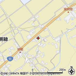 愛媛県西条市小松町明穂217周辺の地図