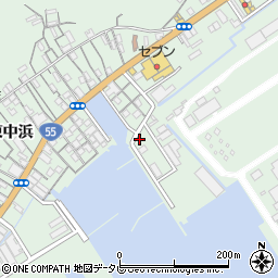 徳島県阿南市橘町東中浜171周辺の地図