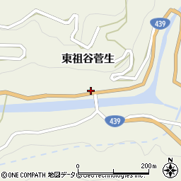 徳島県三好市東祖谷菅生538周辺の地図