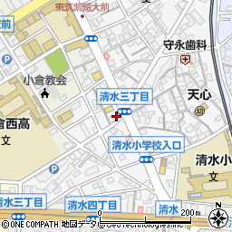 大賀薬局小倉清水店周辺の地図