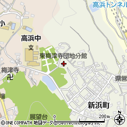 東梅津寺団地分館周辺の地図