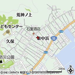 徳島県阿南市橘町東中浜101-2周辺の地図
