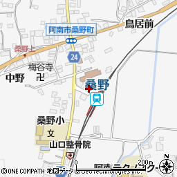 加茂谷タクシー有限会社　桑野営業所周辺の地図