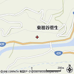 徳島県三好市東祖谷菅生324周辺の地図