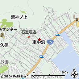 徳島県阿南市橘町東中浜86-2周辺の地図