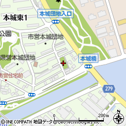 柳原公園(八幡西)周辺の地図