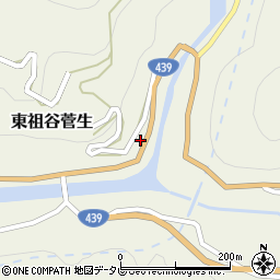 徳島県三好市東祖谷菅生629周辺の地図