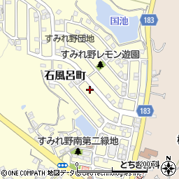 愛媛県松山市石風呂町117周辺の地図