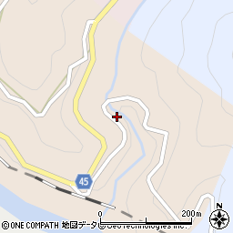 徳島県三好市西祖谷山村徳善125周辺の地図
