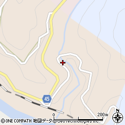 徳島県三好市西祖谷山村徳善123周辺の地図