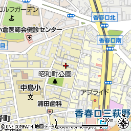 福岡県北九州市小倉北区昭和町6-17周辺の地図