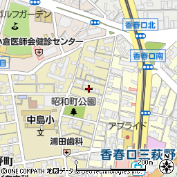 福岡県北九州市小倉北区昭和町6周辺の地図