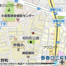 福岡県北九州市小倉北区昭和町6-20周辺の地図