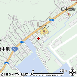 徳島県阿南市橘町東中浜156-4周辺の地図