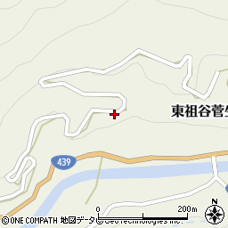徳島県三好市東祖谷菅生379周辺の地図