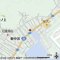 徳島県阿南市橘町東中浜154-1周辺の地図