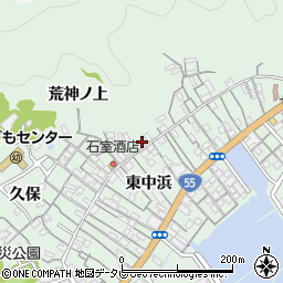 徳島県阿南市橘町（汐谷）周辺の地図