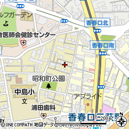 福岡県北九州市小倉北区昭和町5周辺の地図