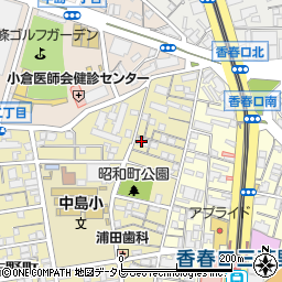 福岡県北九州市小倉北区昭和町周辺の地図