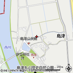 福岡県遠賀町（遠賀郡）島津周辺の地図