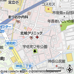 シャルム宇佐町周辺の地図