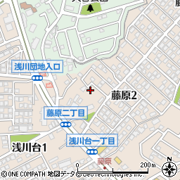 藤原台中公園周辺の地図