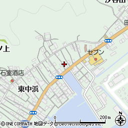 徳島県阿南市橘町東中浜25周辺の地図