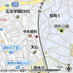 芳野荘周辺の地図