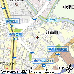 福岡県北九州市小倉北区江南町周辺の地図
