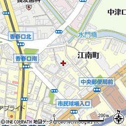 〒802-0083 福岡県北九州市小倉北区江南町の地図