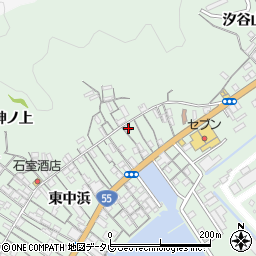 徳島県阿南市橘町東中浜31周辺の地図