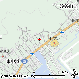 徳島県阿南市橘町東中浜12周辺の地図
