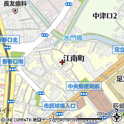 福岡県北九州市小倉北区江南町6周辺の地図