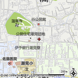 愛媛県松山市谷町25周辺の地図